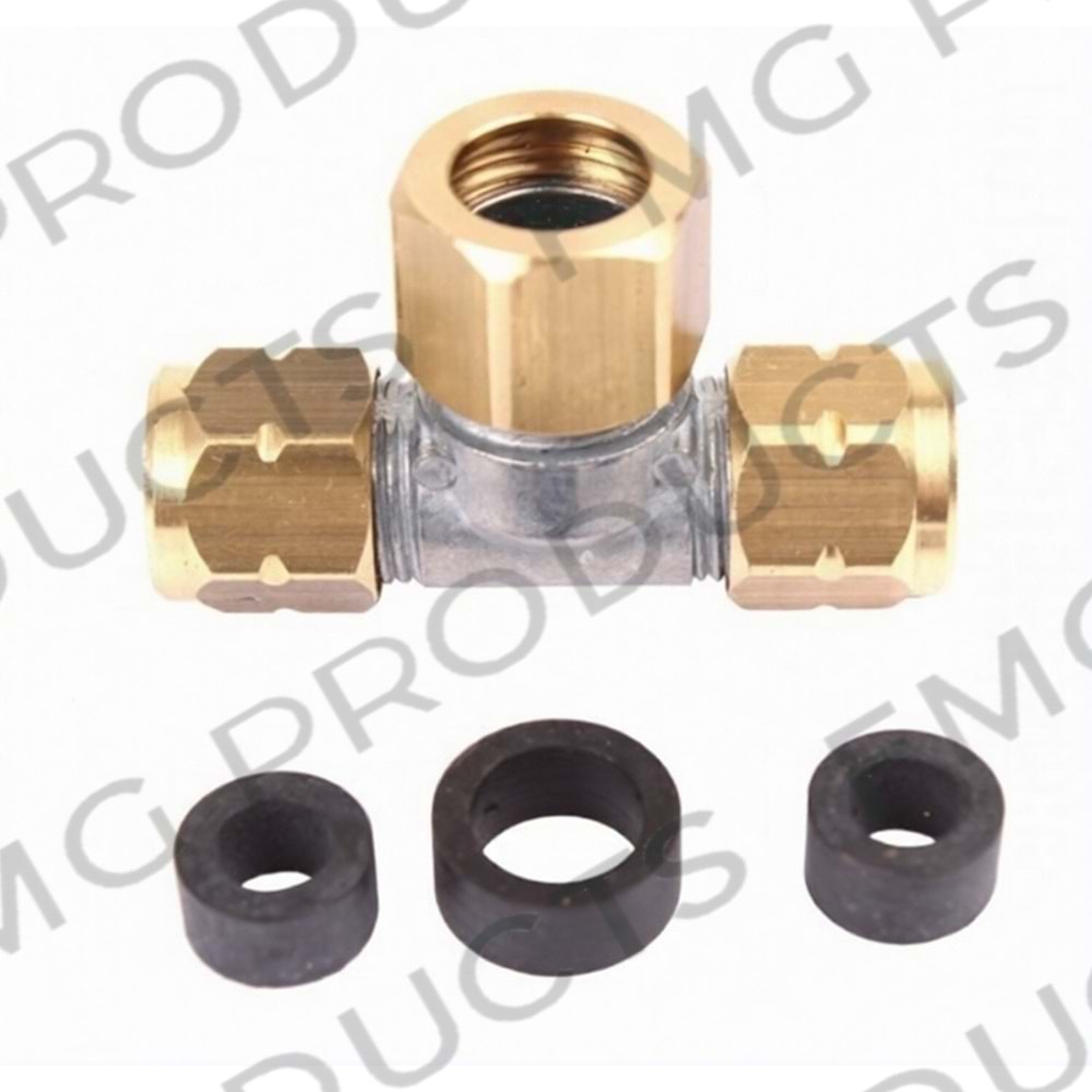 Enjektör Başlığı T-Tip 3.Çıkış (Sarı Pirinç)